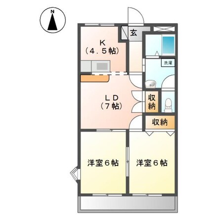 クレストールインの物件間取画像